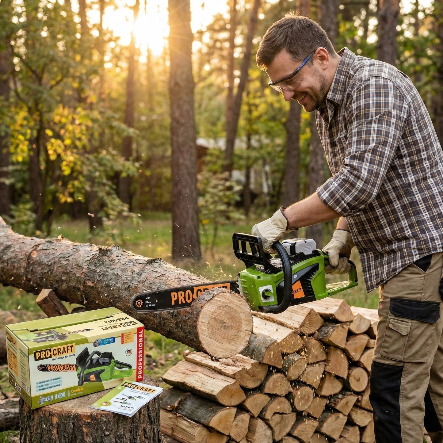 40V Akkus Láncfűrész