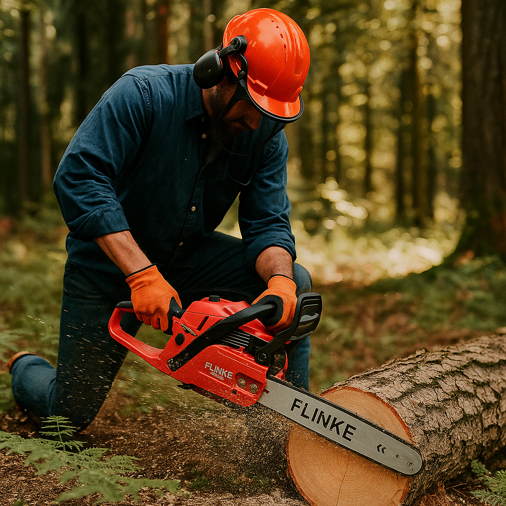 Flinke Benzinmotoros Láncfűrész