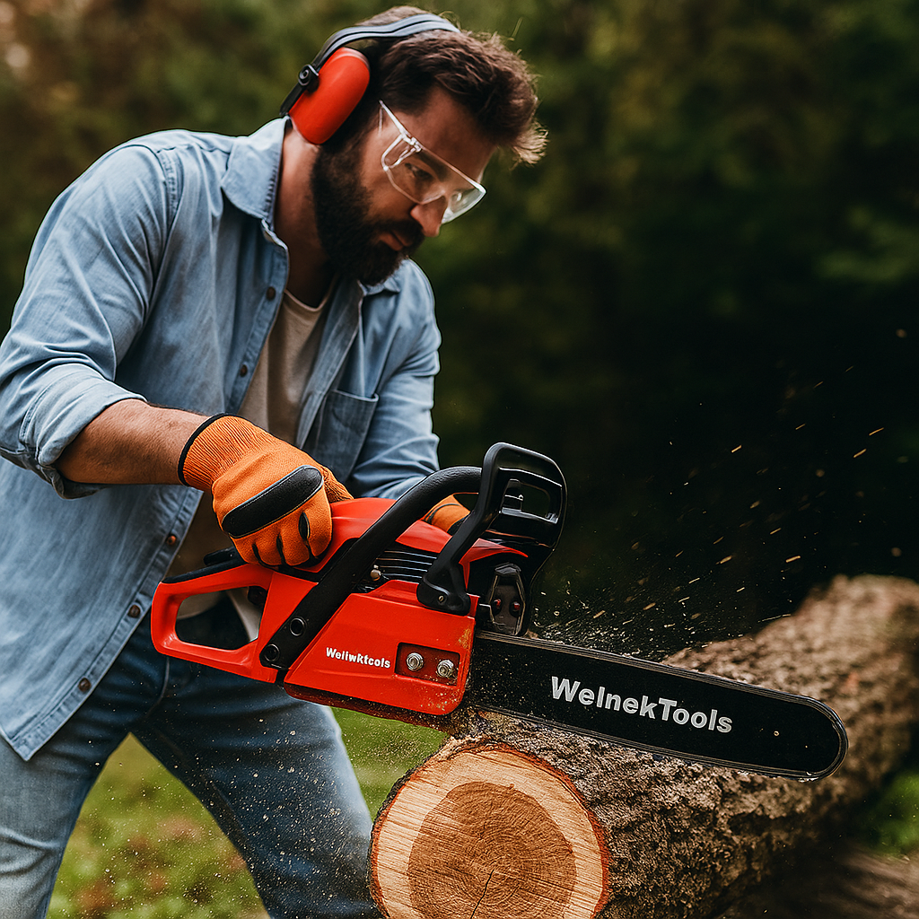 WelnekTools Benzines Láncfűrész