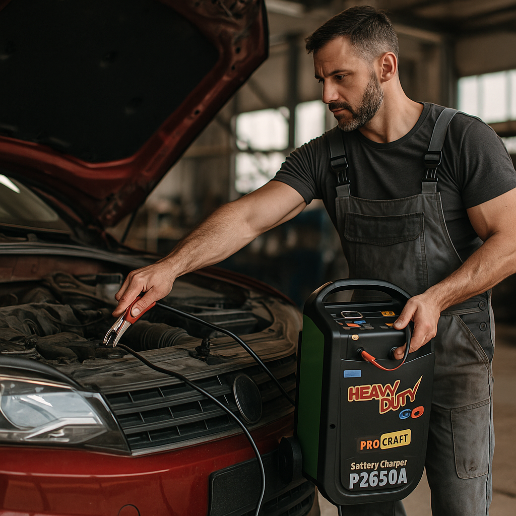PROCRAFT Akkumulátortöltő és Indító
