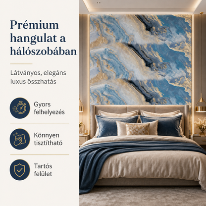 Arany Márványhatású Öntapadós Falmatrica – 3 × 1,2 m