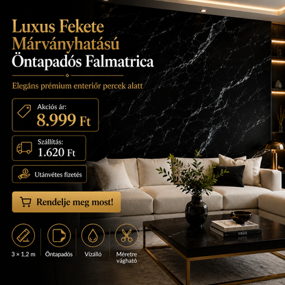 Márványhatású Öntapadós Falmatrica 3 × 1,2 m