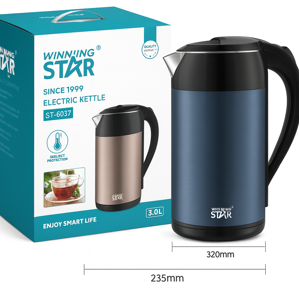 Winning 3.0L Duplafalú Vízforraló