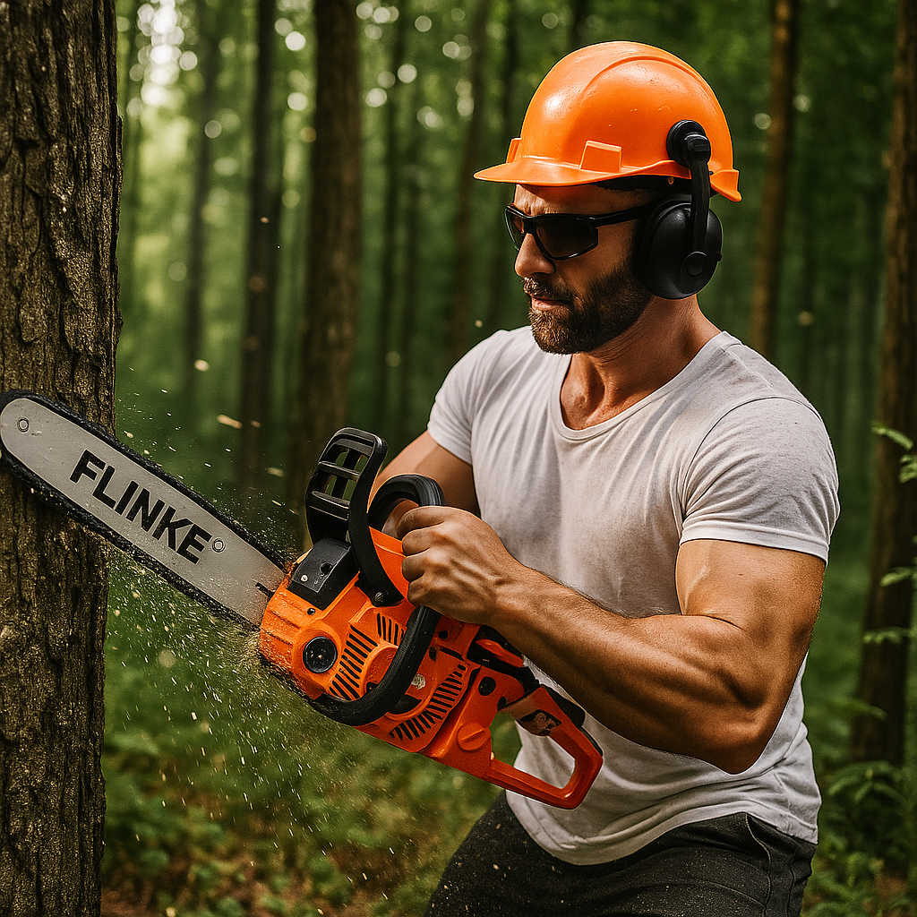 Flinke Benzinmotoros Láncfűrész
