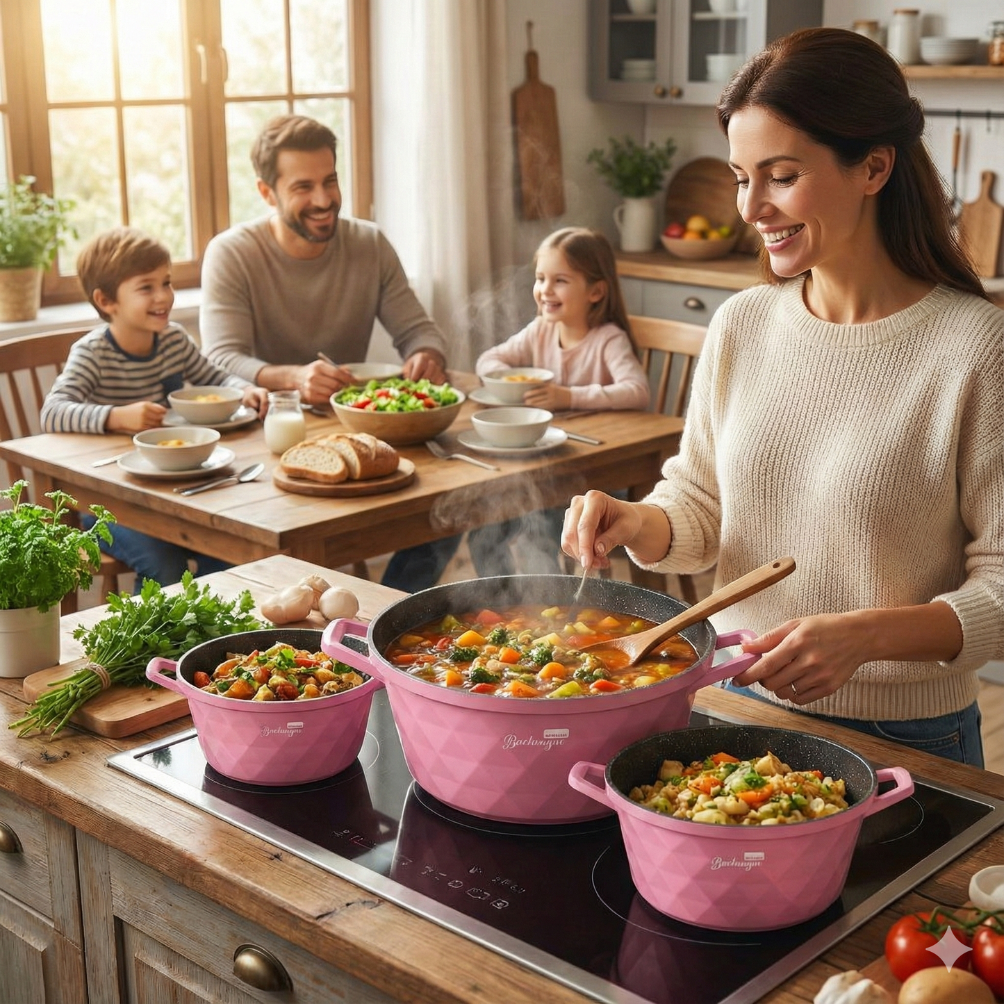 Bachmayer Márványbevonatú Lábas Szett