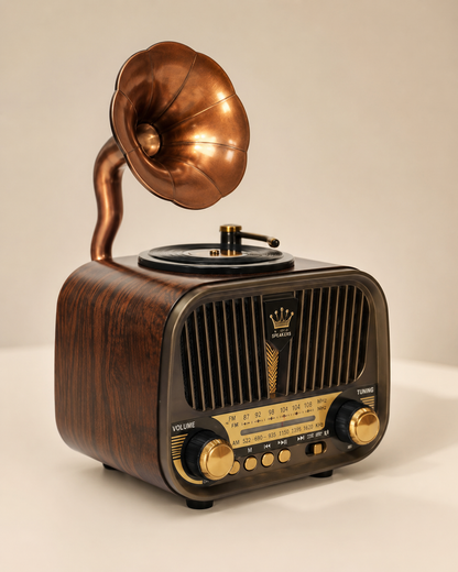Vintage Bluetooth Hangszóró és Rádió