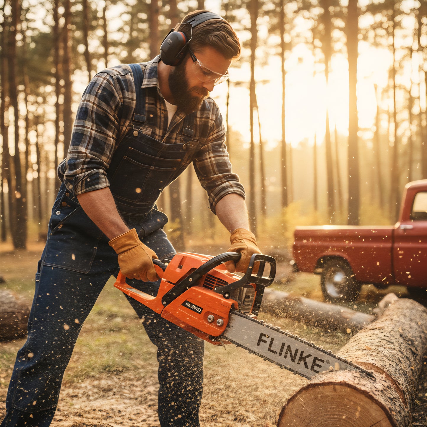 Flinke Benzinmotoros Láncfűrész