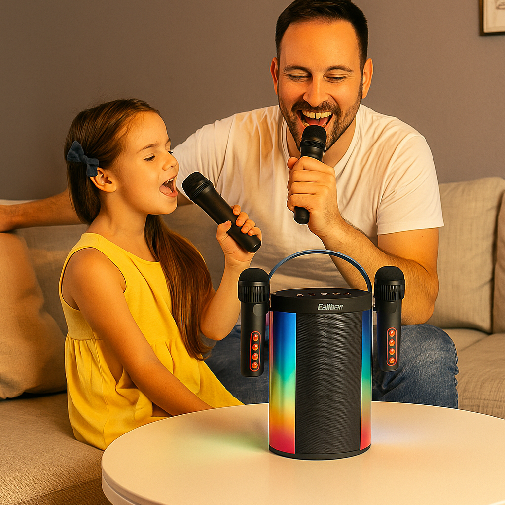 Hordozható Karaoke Bluetooth Hangszóró