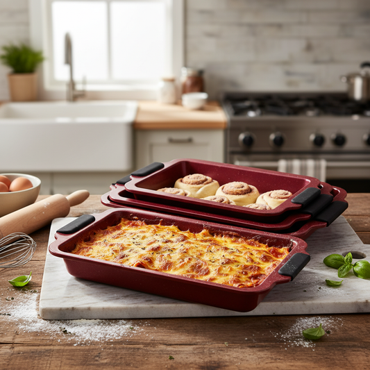 3-Részes Prémium Gránit Bevonatú Tepsikészlet