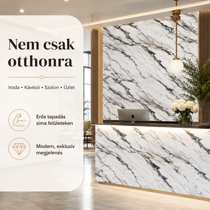 Szürke Márványhatású Öntapadós Falmatrica 3 × 1,2 m