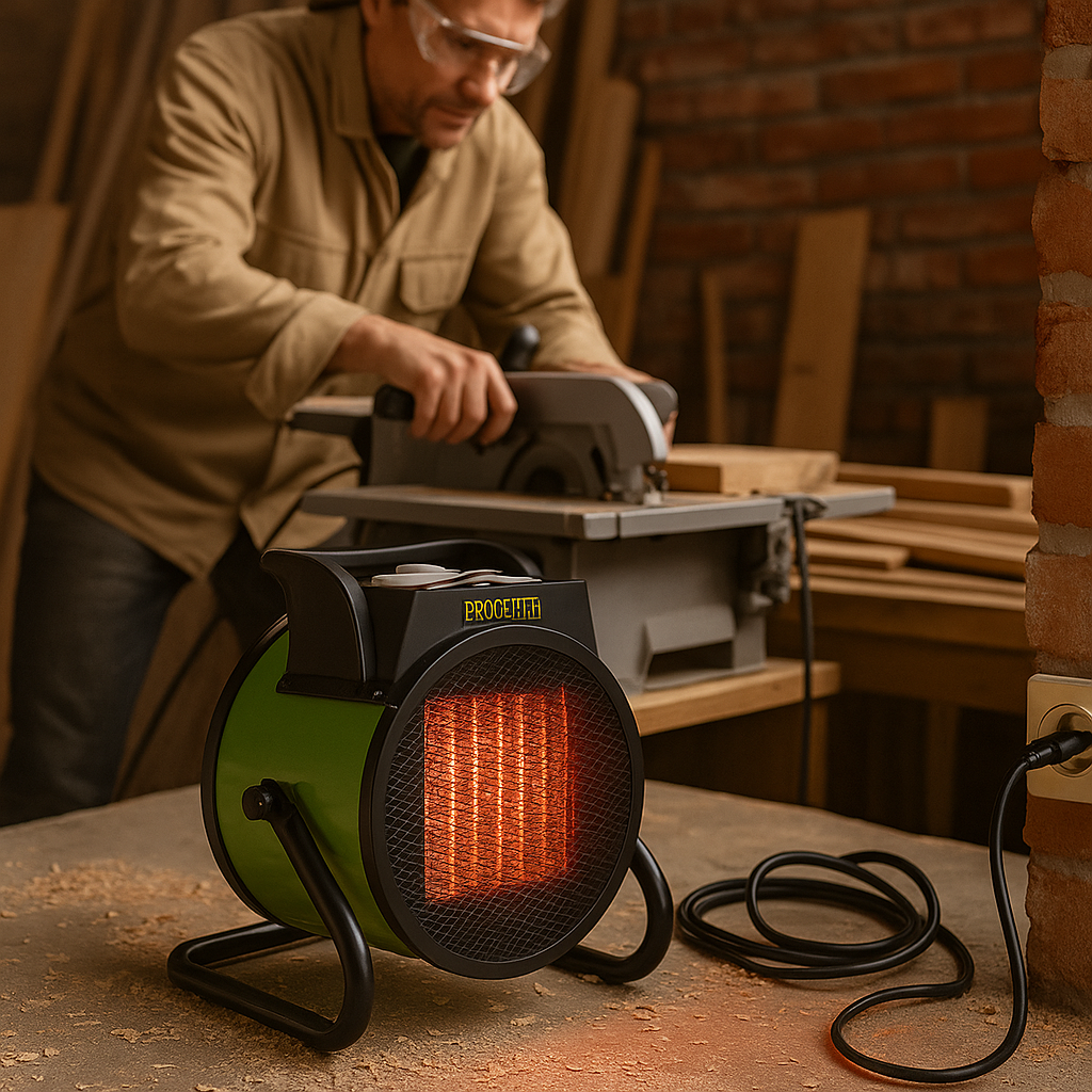 PROCRAFT Ipari Ventilátoros Hősugárzó