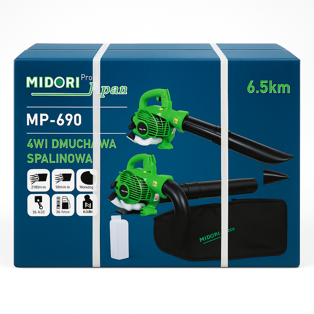 Midori Pro 4-az-1-ben Benzinmotoros Lombfúvó