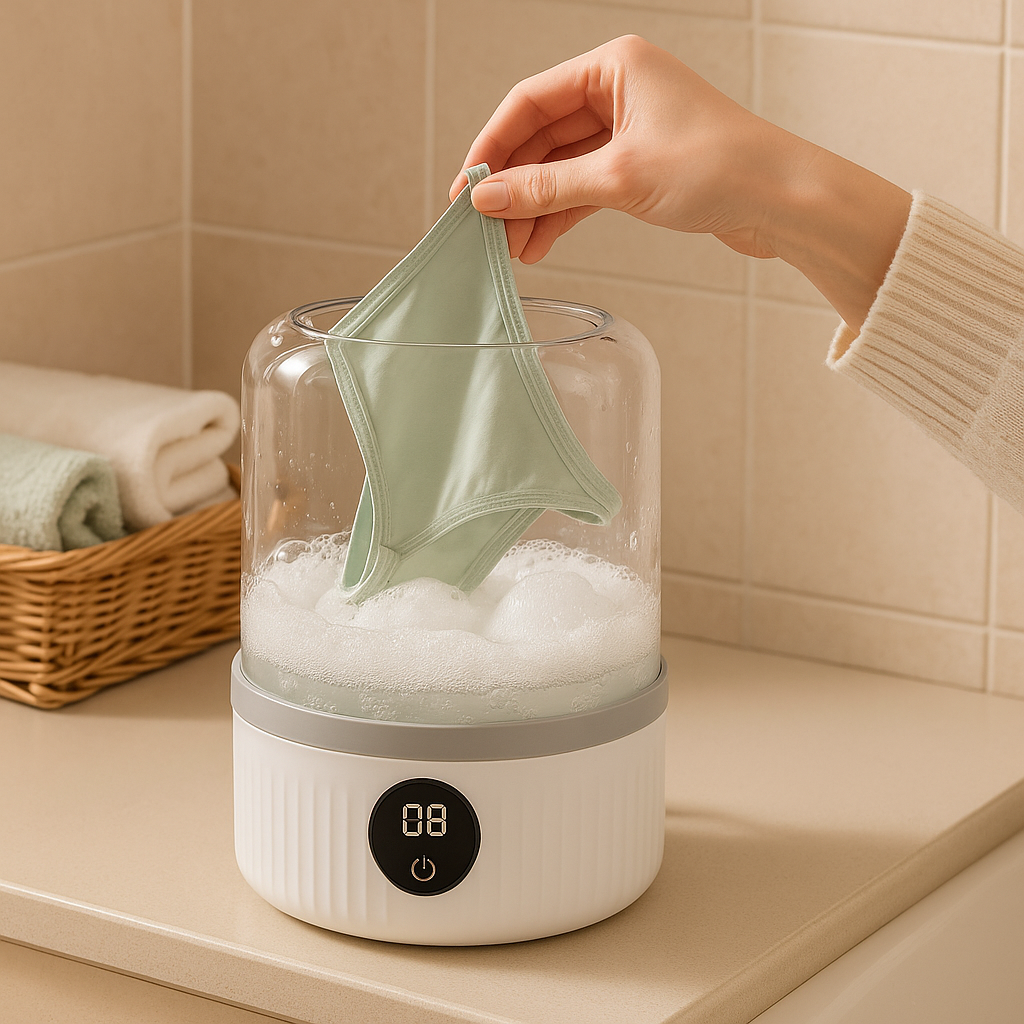 Mini Hordozható Fehérnemű Mosógép