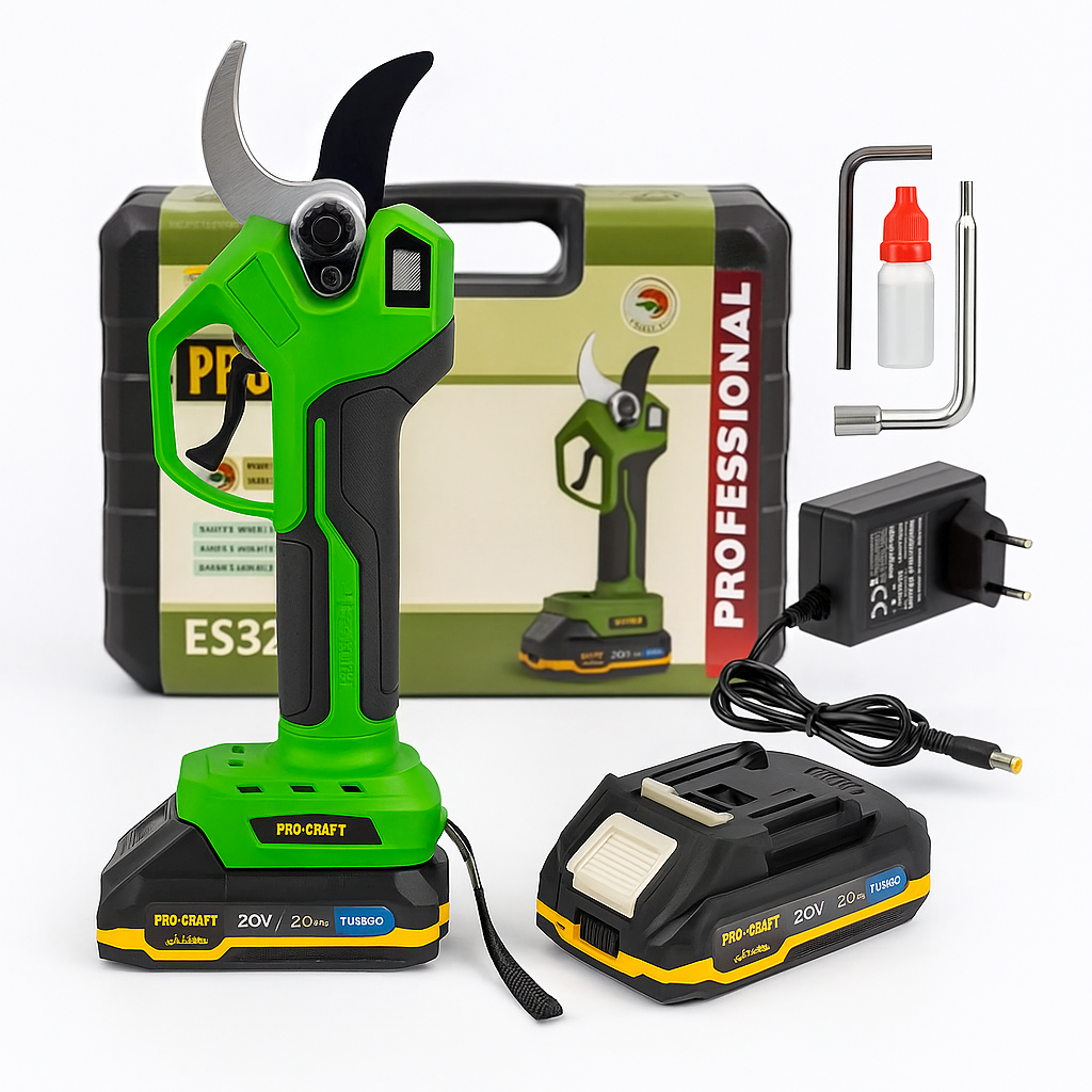 20V Akkus Metszőolló LCD Kijelzővel