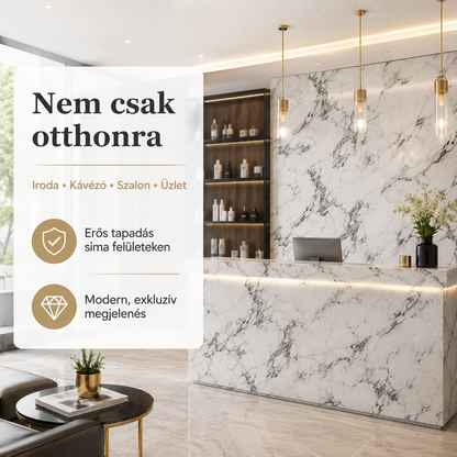 Szürke Márványhatású Öntapadós Falmatrica – 3 × 1,2 m