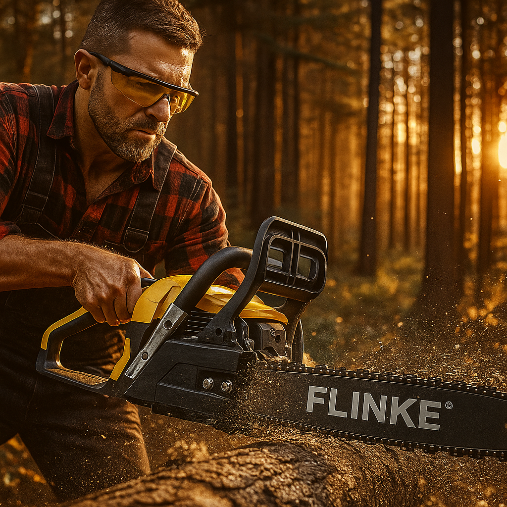 Flinke Benzinmotoros Láncfűrész