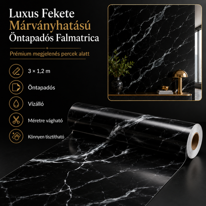 Márványhatású Öntapadós Falmatrica 3 × 1,2 m