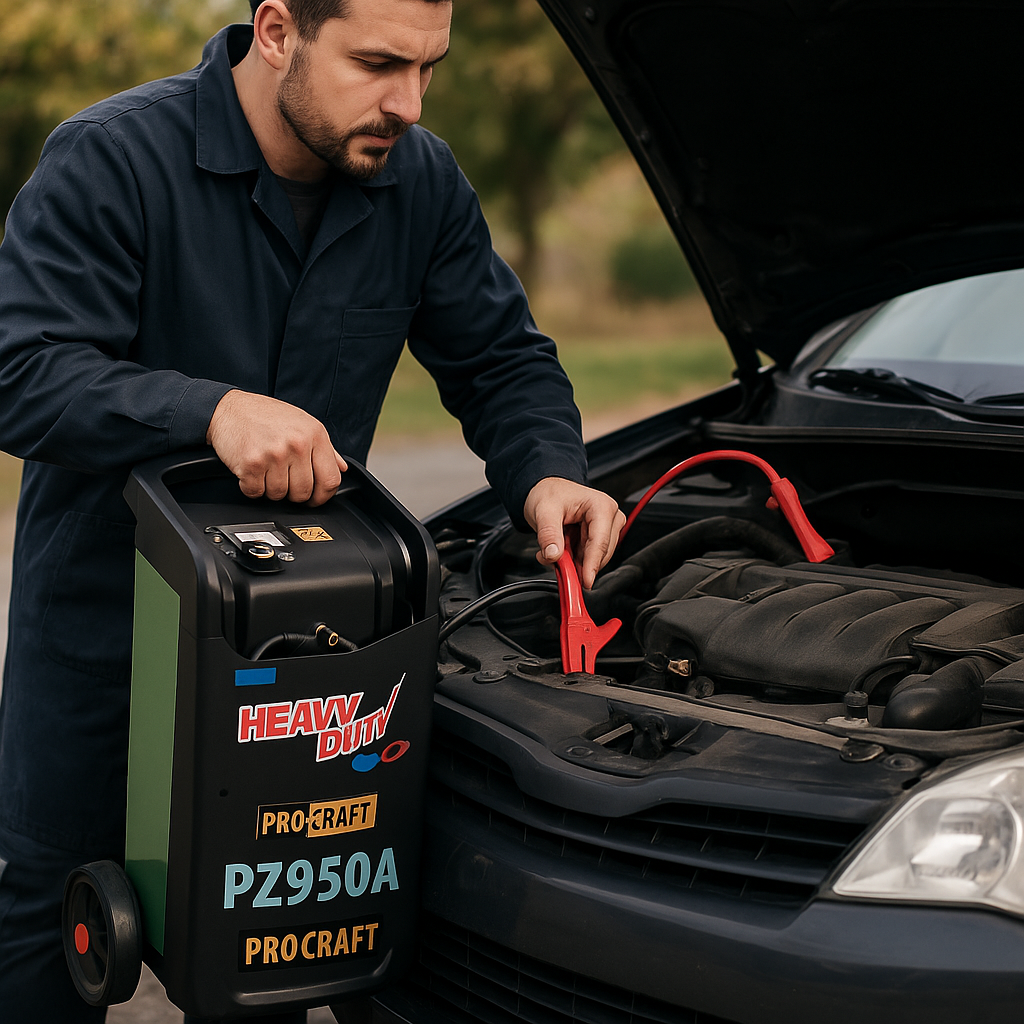 PROCRAFT Akkumulátortöltő és Indító