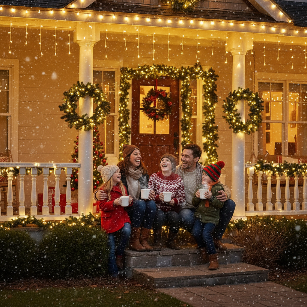 Karácsonyi díszfények hidegfehér színben 1+1 ingyen