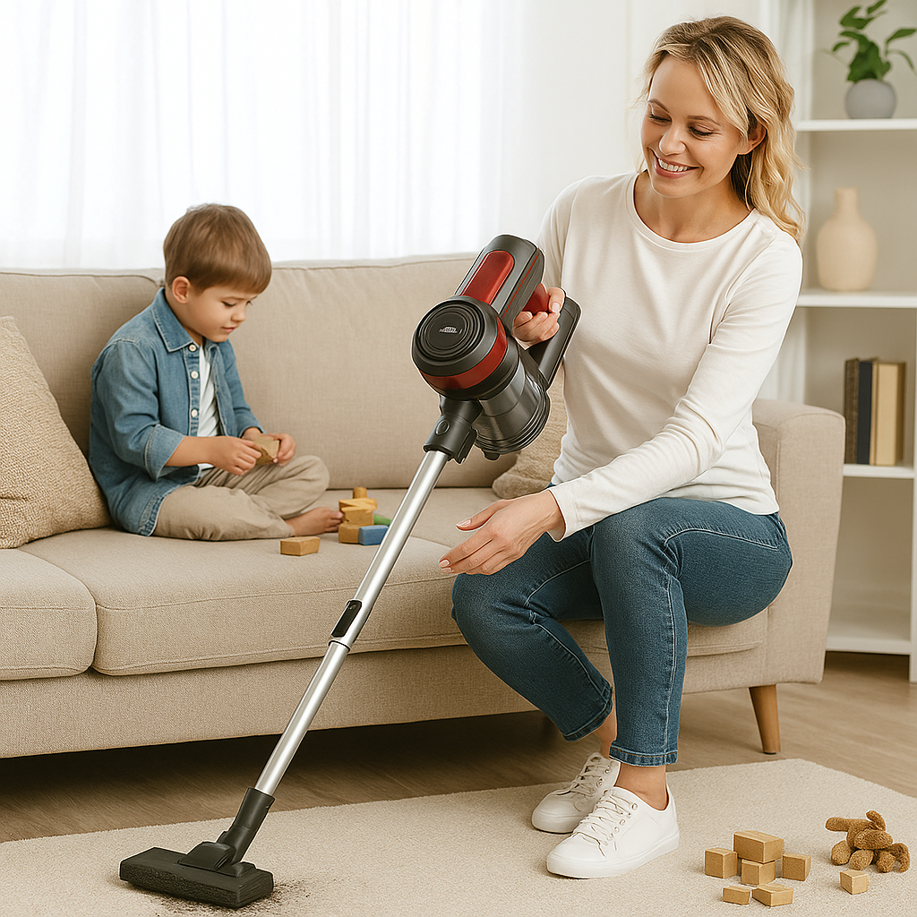 2 az 1-ben Porzsák Nélküli Ciklon Porszívó