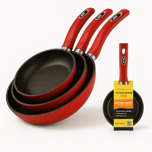 Royalty Line 3 darabos márvány bevonatú serpenyőkészlet - | Cyber Bazaar