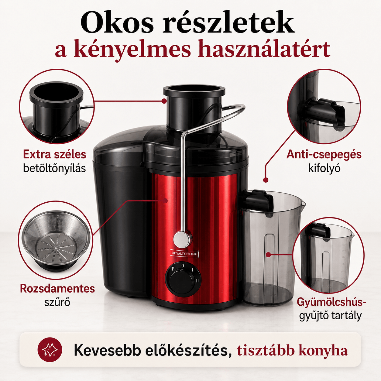 Royalty Line Gyümölcscentrifuga - | Cyber Bazaar