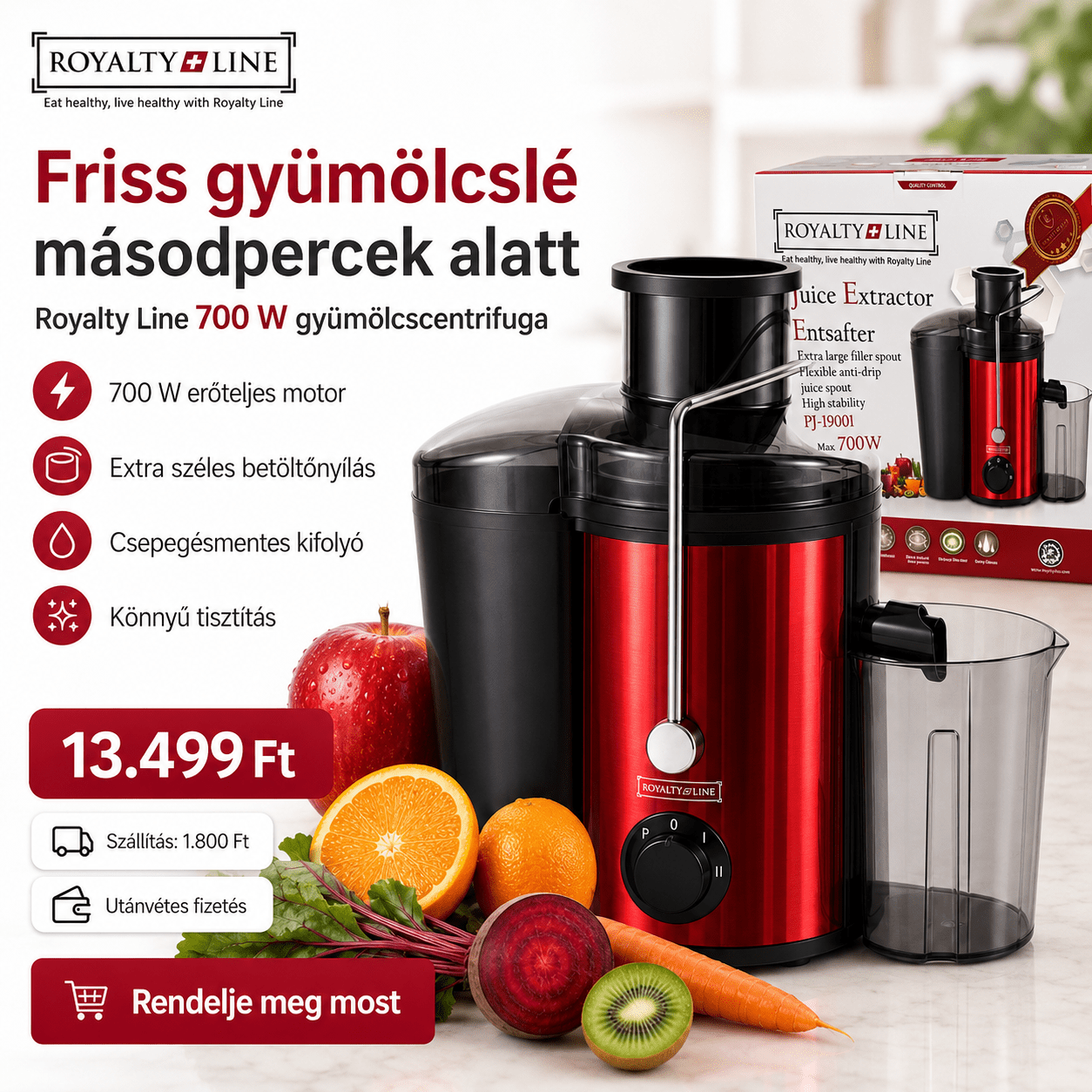 Royalty Line Gyümölcscentrifuga - | Cyber Bazaar