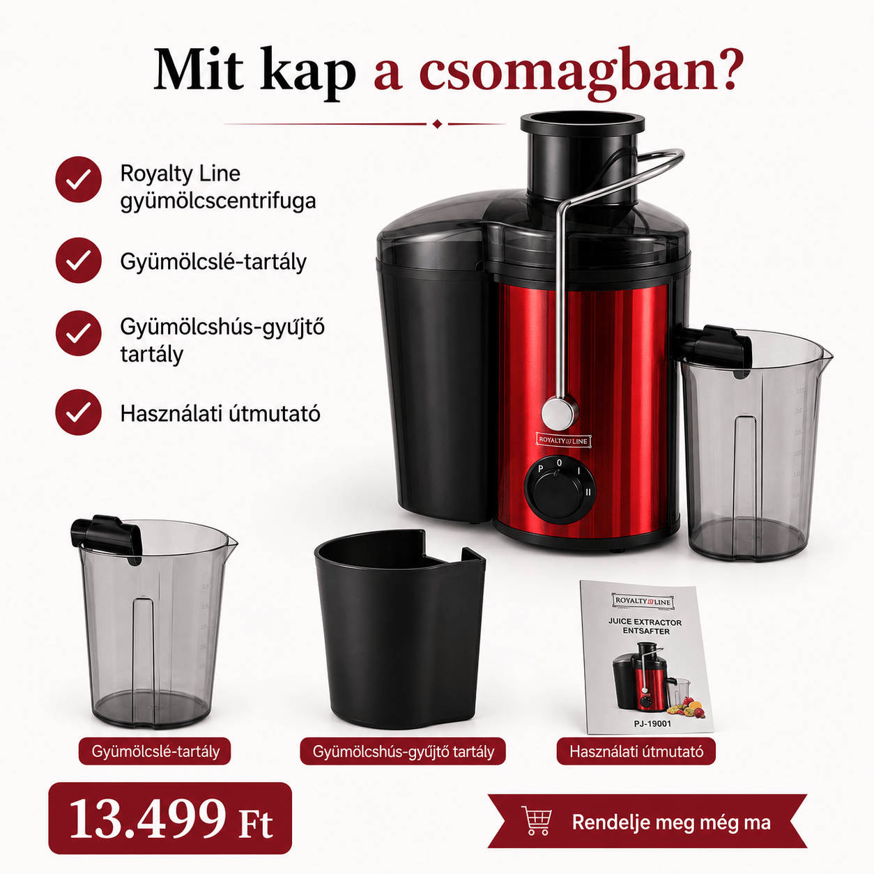 Royalty Line Gyümölcscentrifuga - | Cyber Bazaar