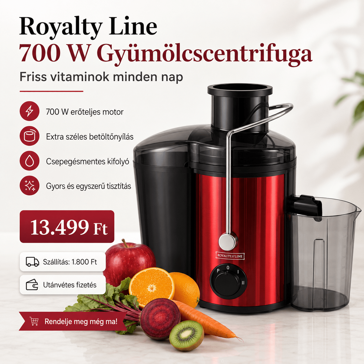 Royalty Line Gyümölcscentrifuga - | Cyber Bazaar