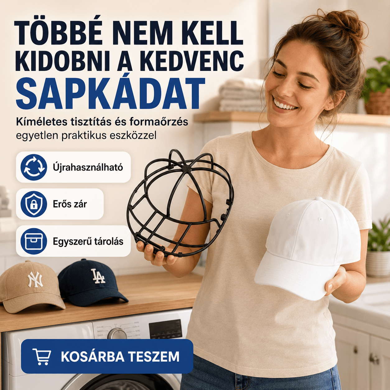 Sapka Mosó Keret – 1+1 ingyen - | Cyber Bazaar