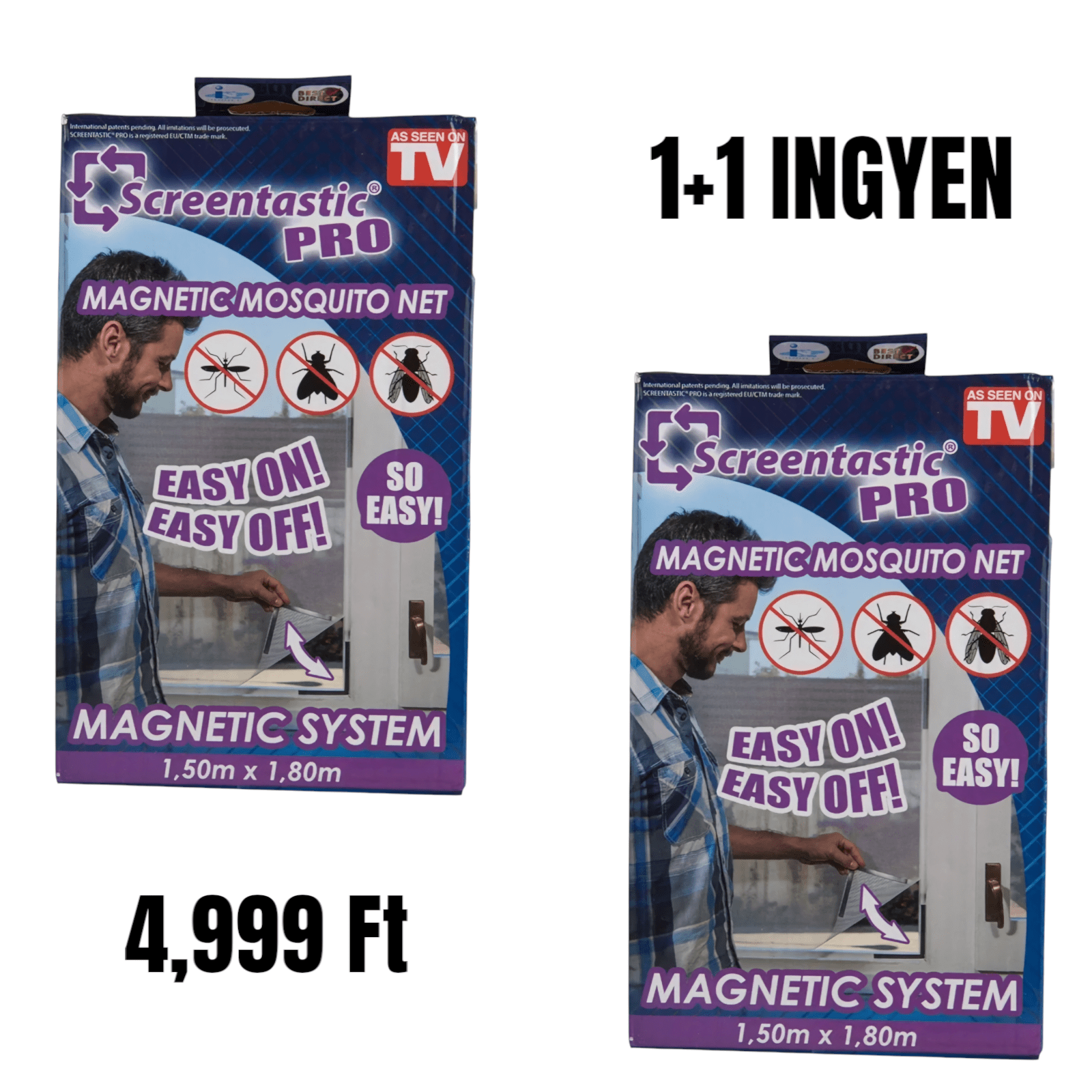 ScreenTastic PRO Mágneses Szúnyoghálót 1+1 Ingyen - | Cyber Bazaar