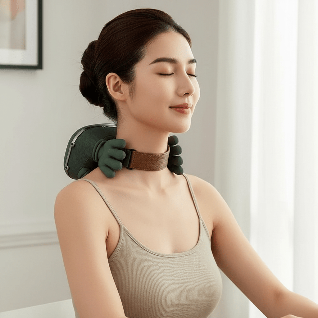 Shiatsu nyak és vállmasszírozó melegítéssel - | Cyber Bazaar