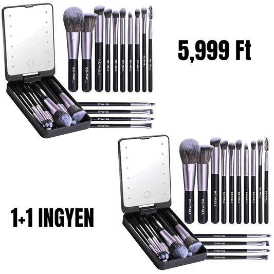 Sminkecset Készlet LED Tükrös Tokkal - | Cyber Bazaar