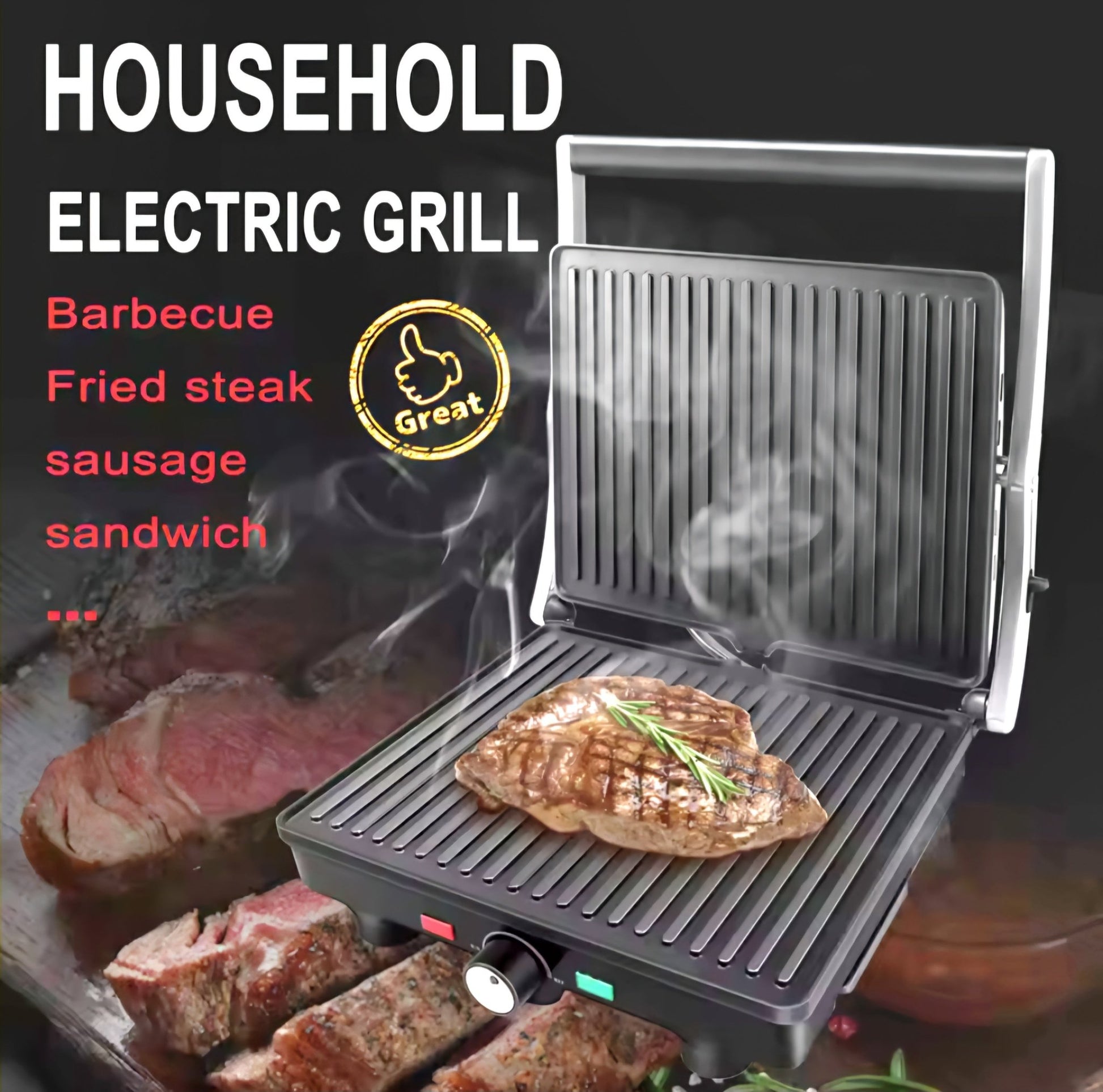 Sovio Elektromos Grill és Szendvicssütő - | Cyber Bazaar