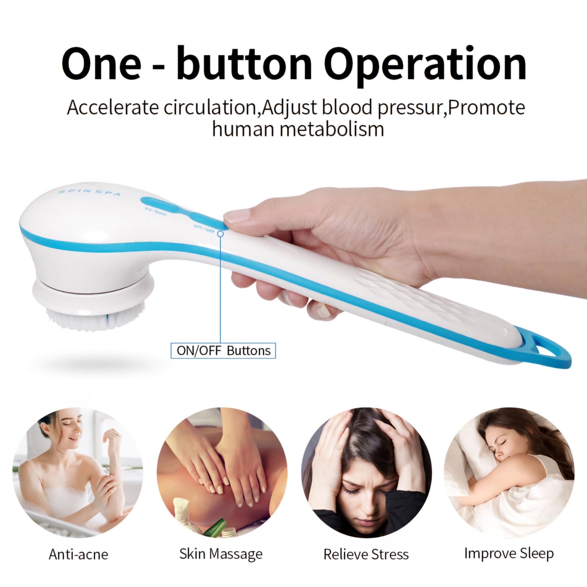 Spin Spa Arctisztító Kefével 1+1 ingyen - | Cyber Bazaar