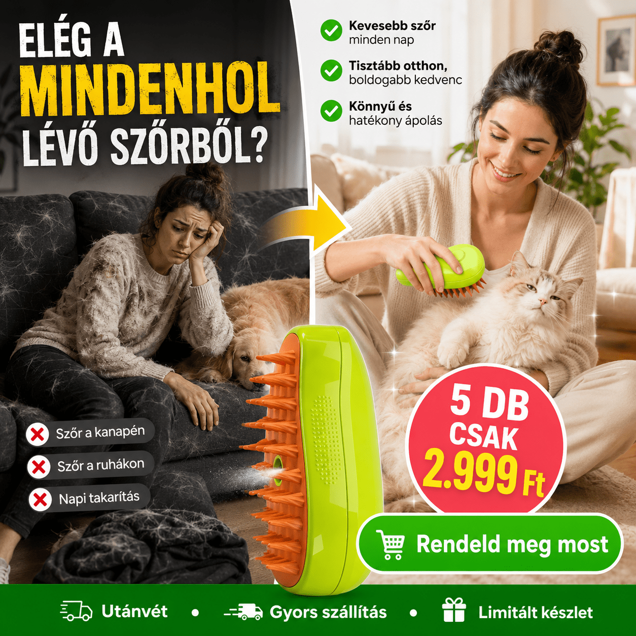 Spray Masszázs Allatszőr Kefe - | Cyber Bazaar
