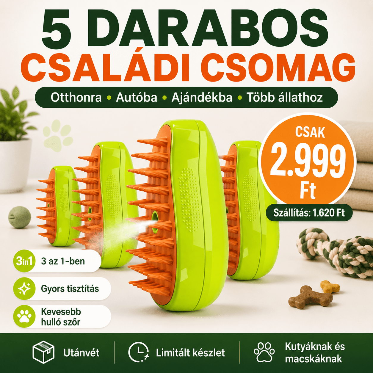 Spray Masszázs Allatszőr Kefe - | Cyber Bazaar