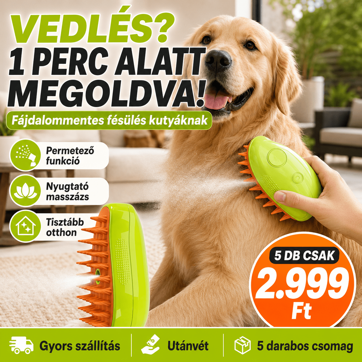Spray Masszázs Allatszőr Kefe - | Cyber Bazaar