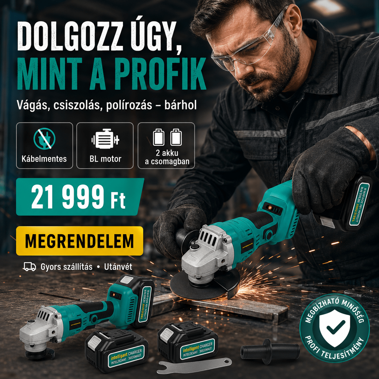 StarkTech Akkumulátoros Sarokcsiszoló - | Cyber Bazaar