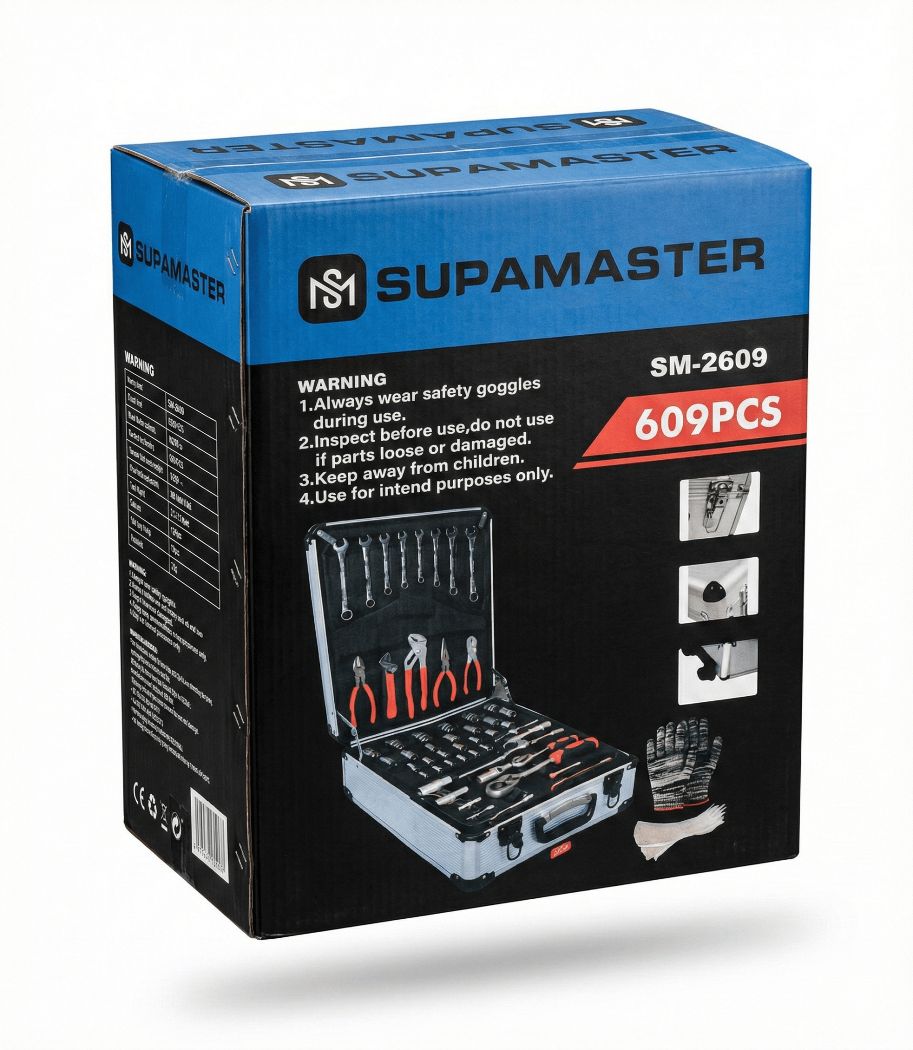 Supamaster Szerszámkészlet – 609 Részes - | Cyber Bazaar