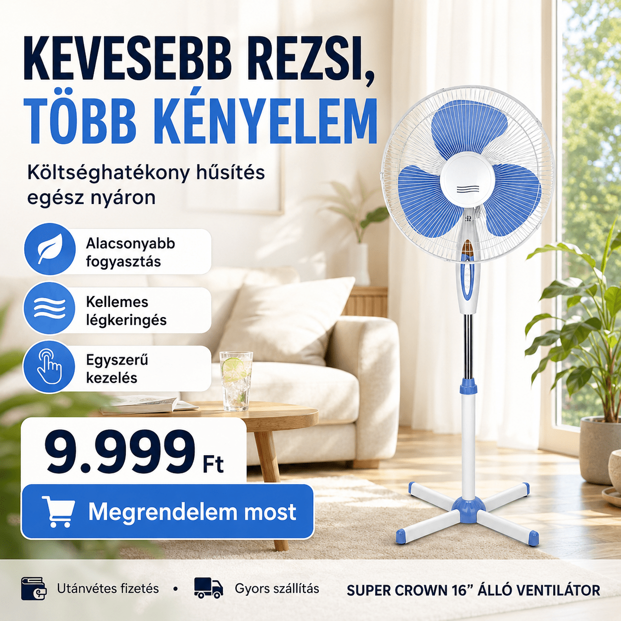 Super Crown 16” Állo Ventilator - | Cyber Bazaar