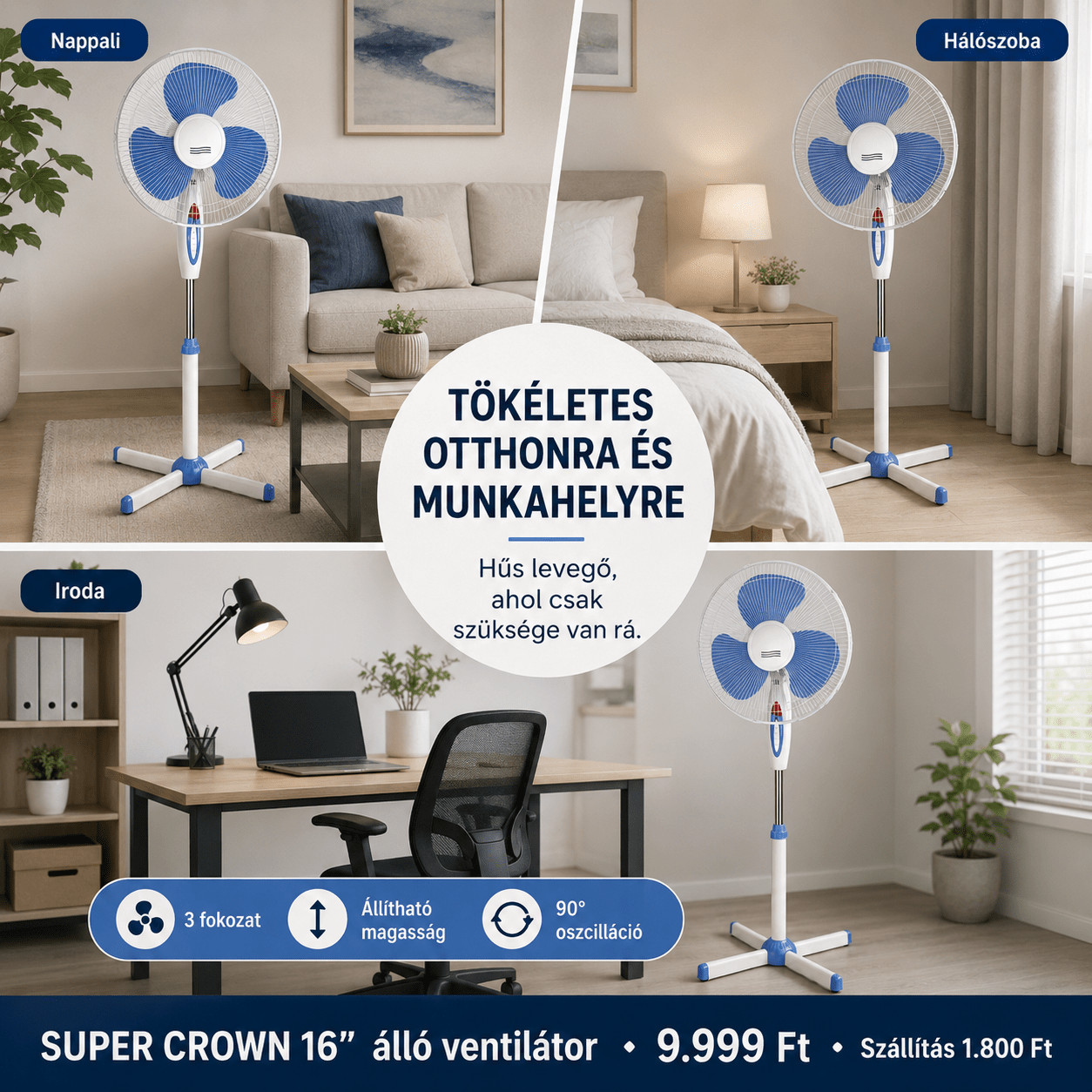 Super Crown 16” Állo Ventilator - | Cyber Bazaar