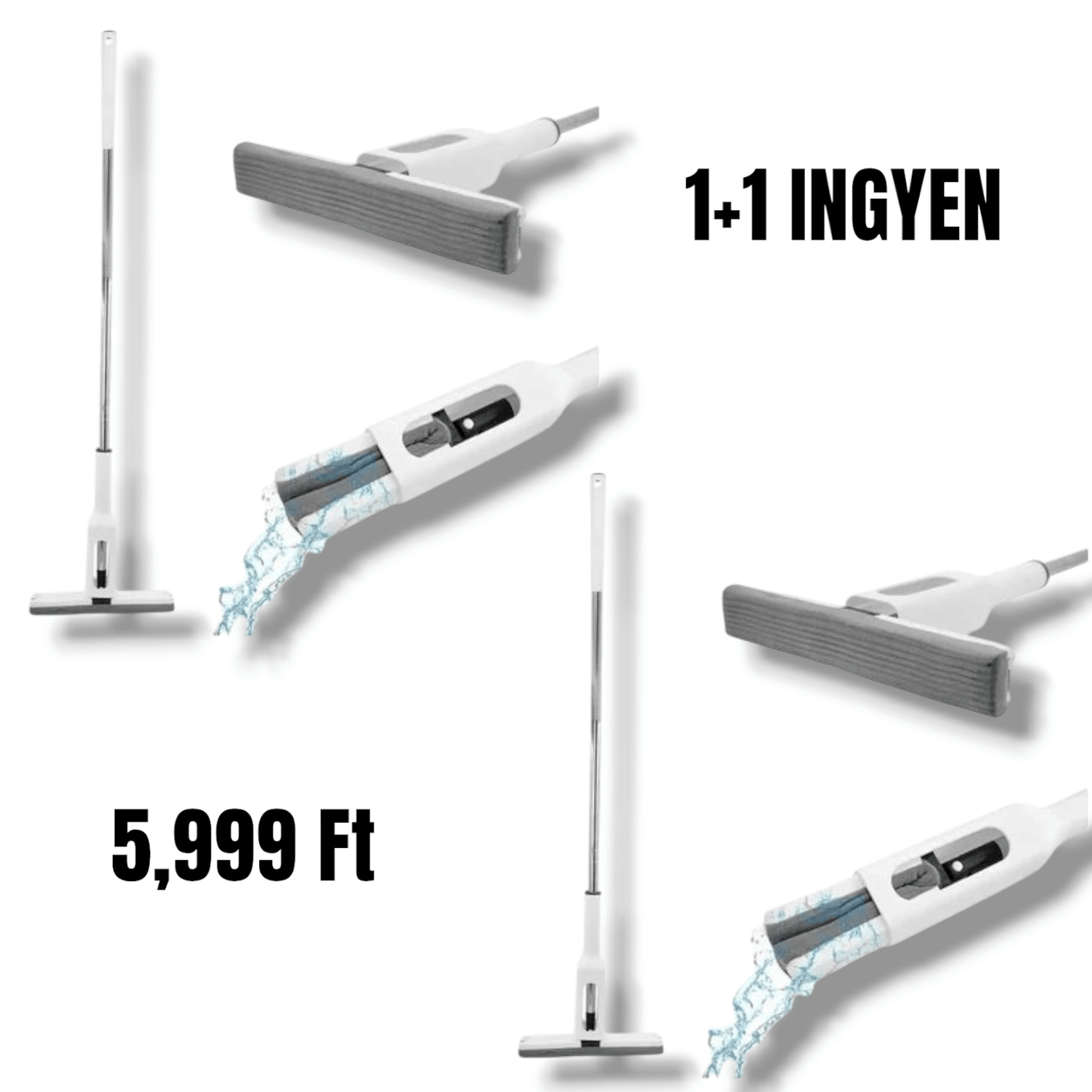 Superabszorbens Tisztító Mop 1+1 Ingyen - | Cyber Bazaar