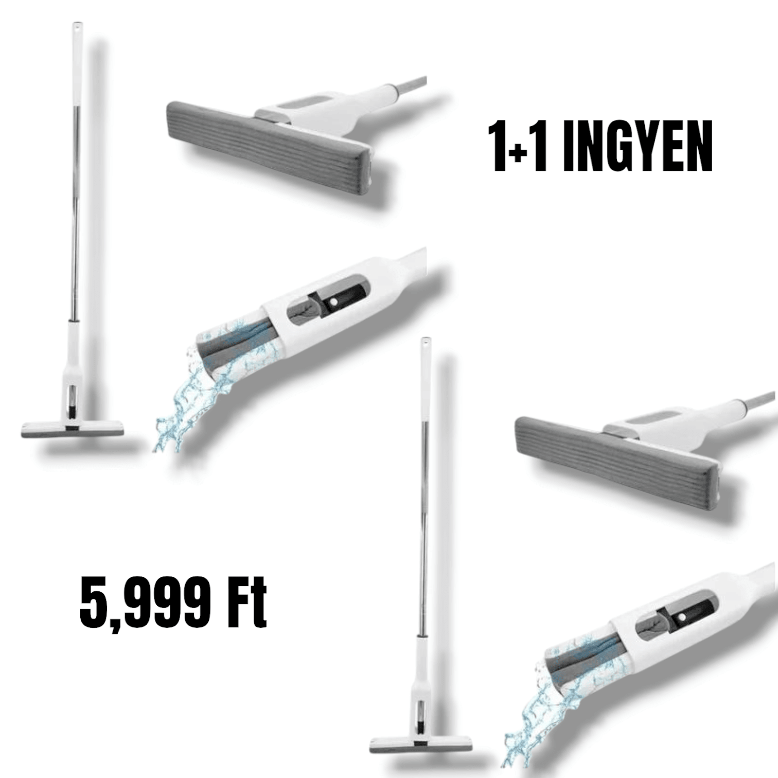 Superabszorbens Tisztító Mop 1+1 Ingyen - | Cyber Bazaar