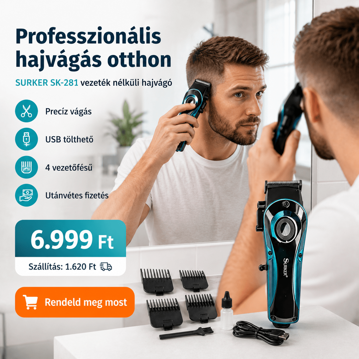 Surker Vezeték anélküli Hajvágó Gép - | Cyber Bazaar