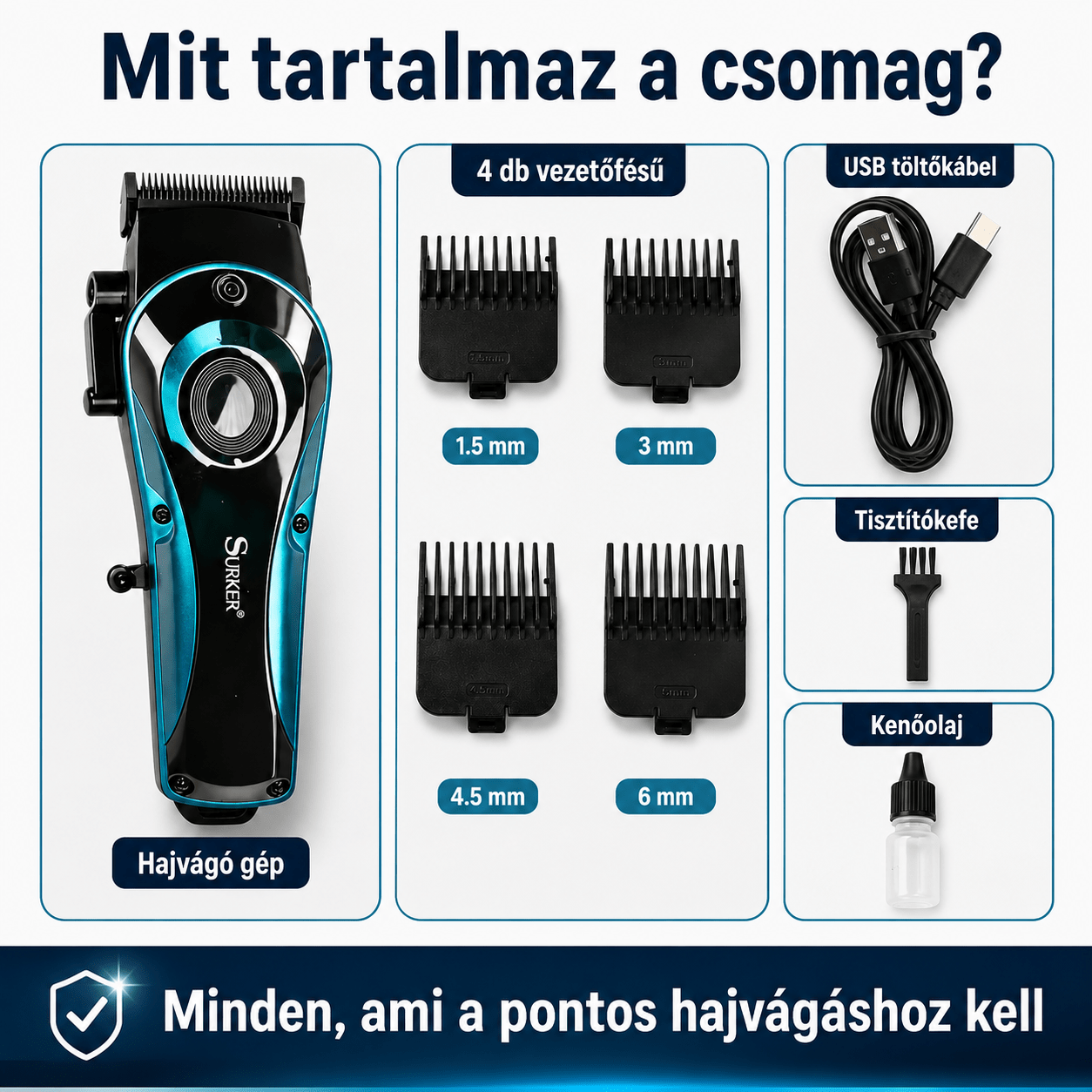 Surker Vezeték anélküli Hajvágó Gép - | Cyber Bazaar