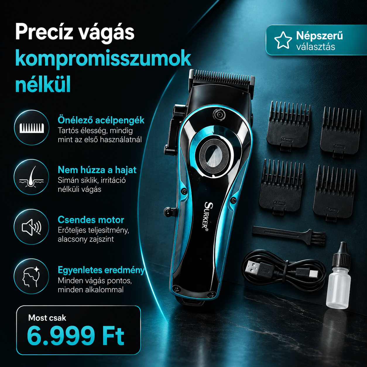 Surker Vezeték anélküli Hajvágó Gép - | Cyber Bazaar