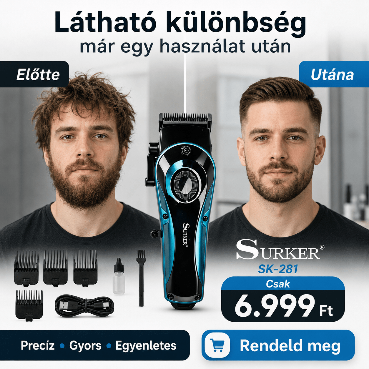 Surker Vezeték anélküli Hajvágó Gép - | Cyber Bazaar