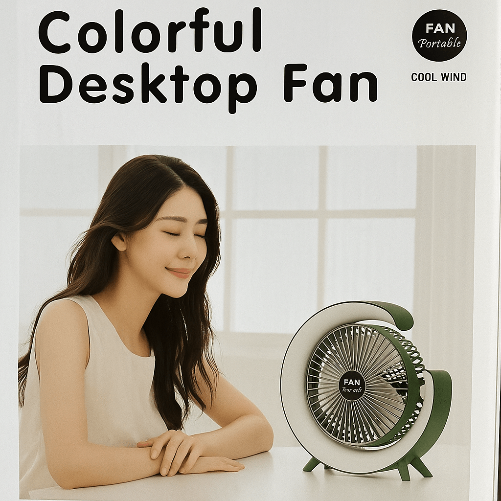 Színes Asztali Ventilátor - | Cyber Bazaar