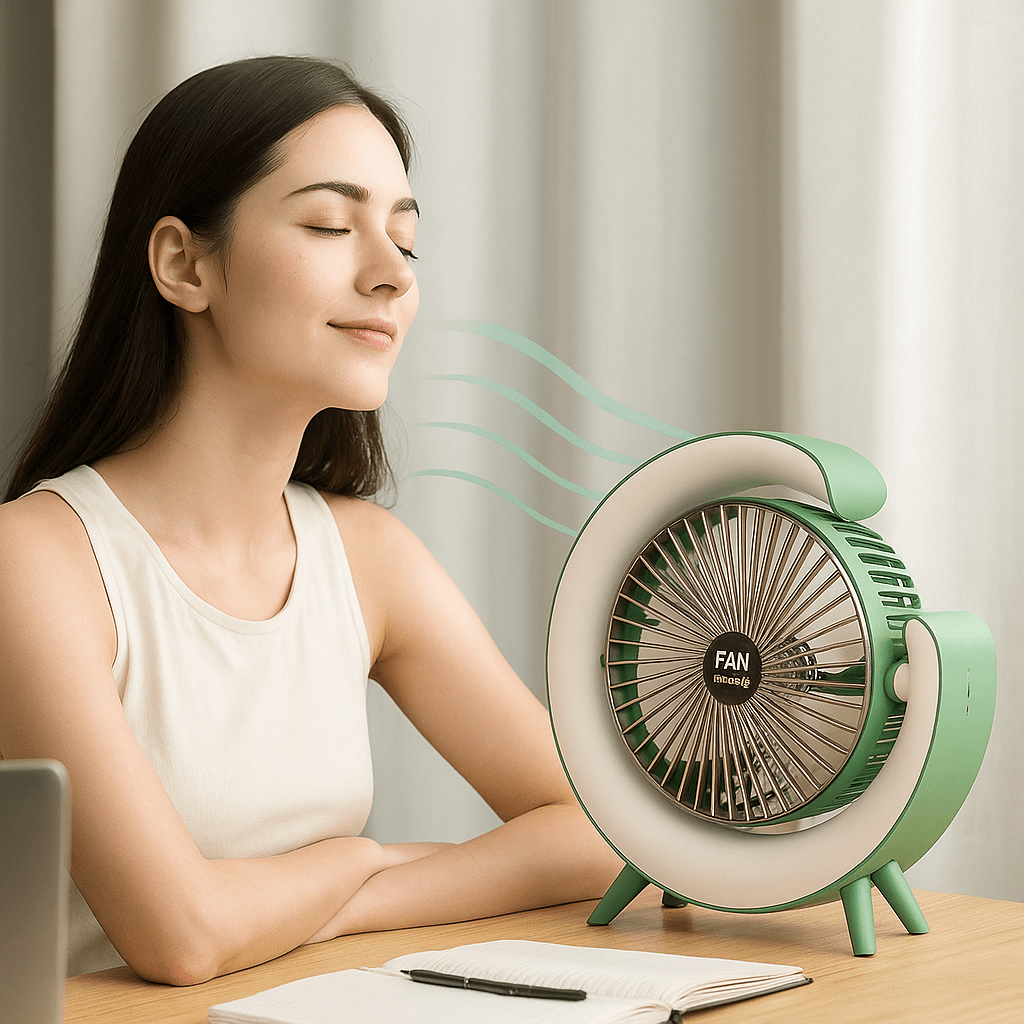 Színes Asztali Ventilátor - | Cyber Bazaar
